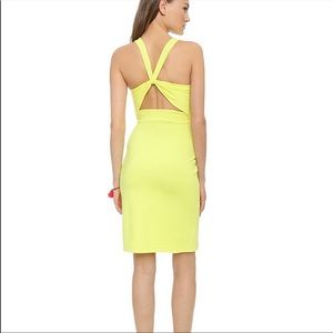 Susana Monaco neon yellow dress